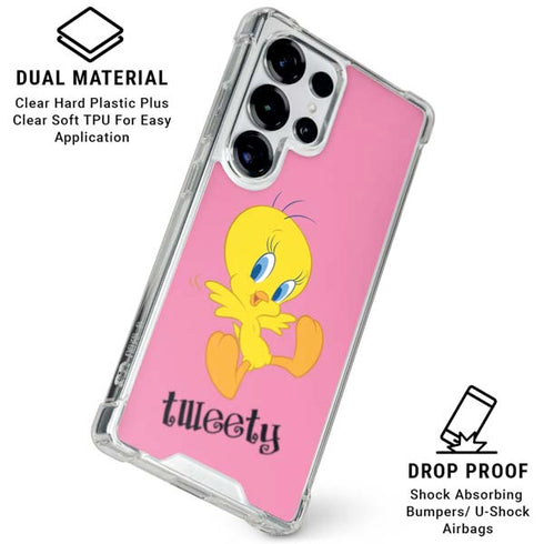 Looney Tunes Tweety Pinky Galaxy S25 Ultra Clear Case